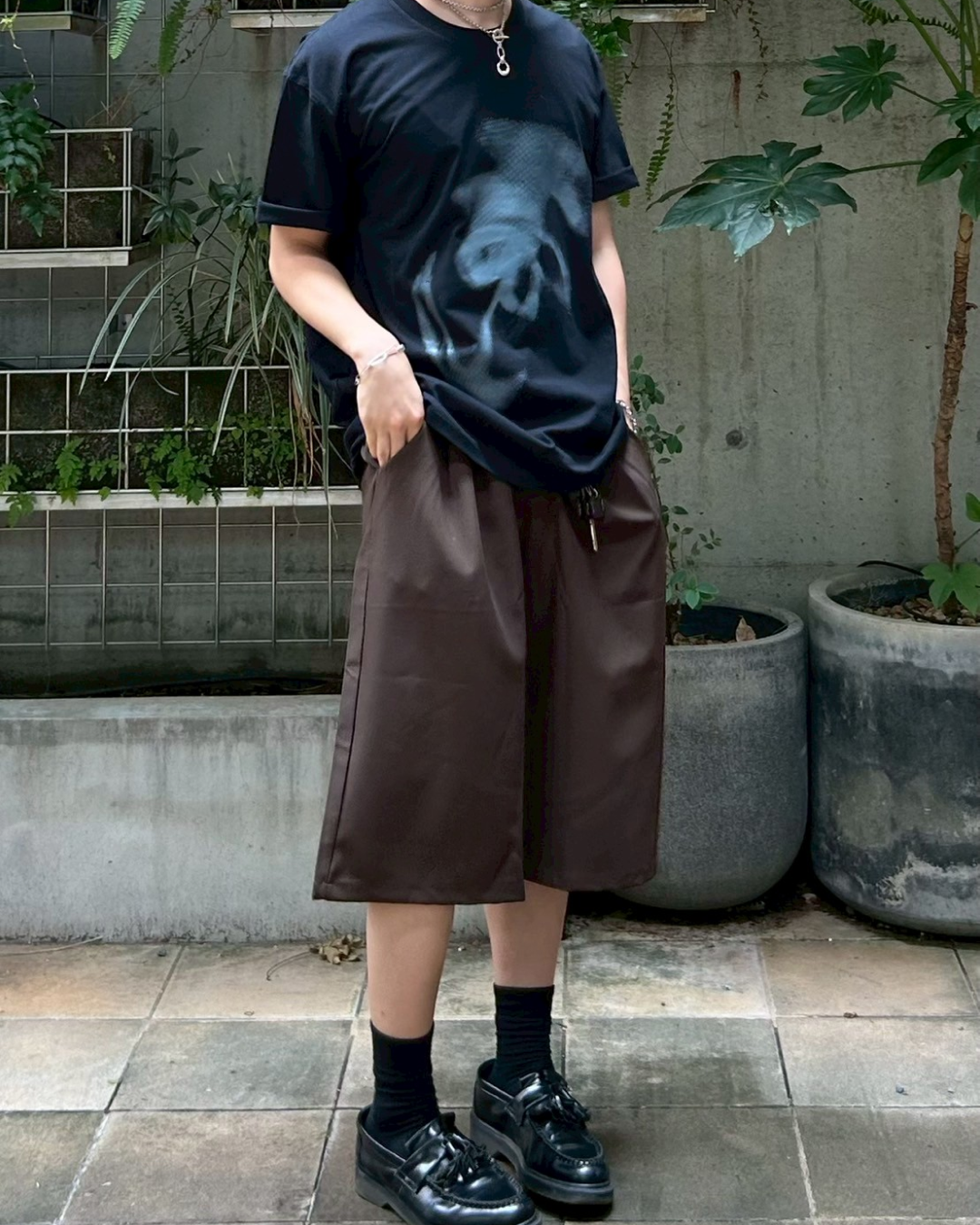 ムービングフラワープリントTシャツ AS0218