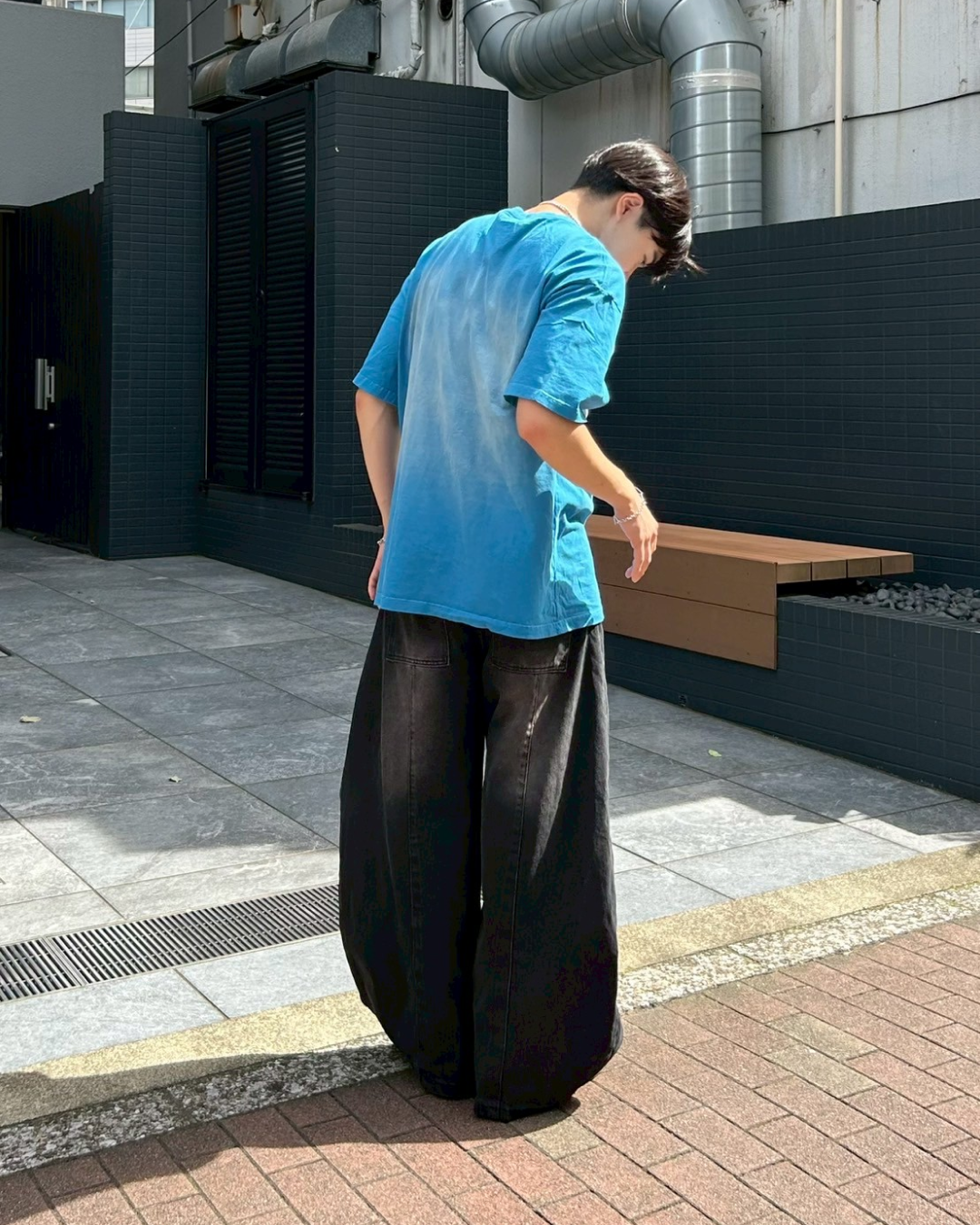 スクエアスプレープリントTシャツ AS0215