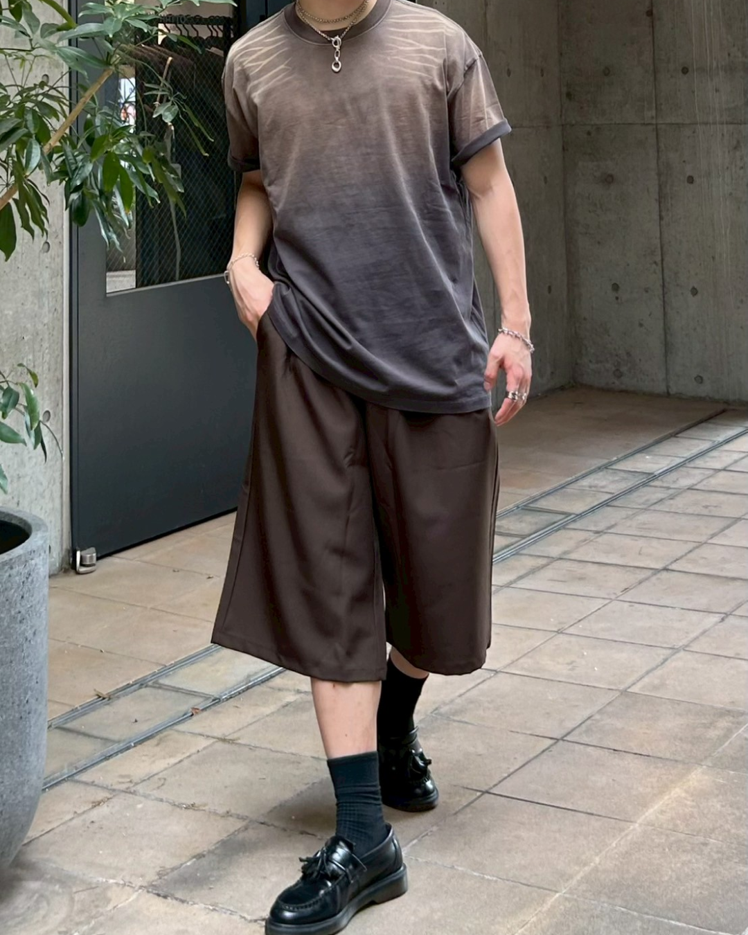 グラデーションピグメントTシャツ AS0230