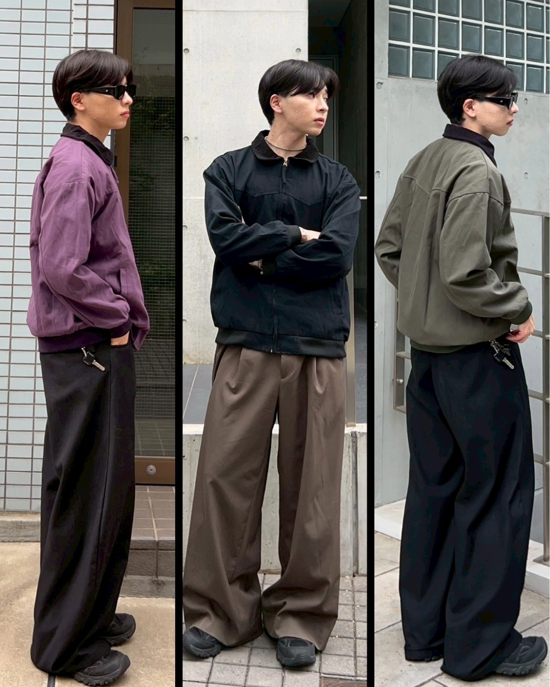 【即納】バイカラーワークジャケット AS0264