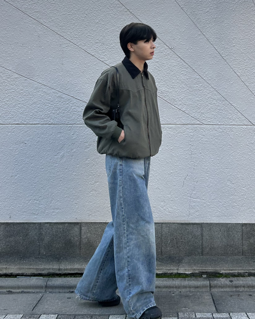 【即納】バイカラーワークジャケット AS0264