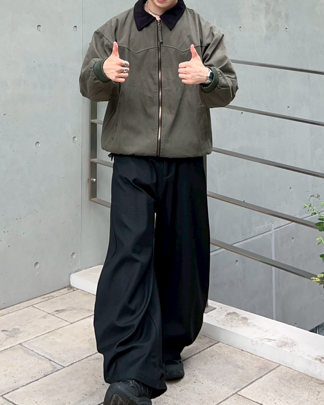 【即納】バイカラーワークジャケット AS0264