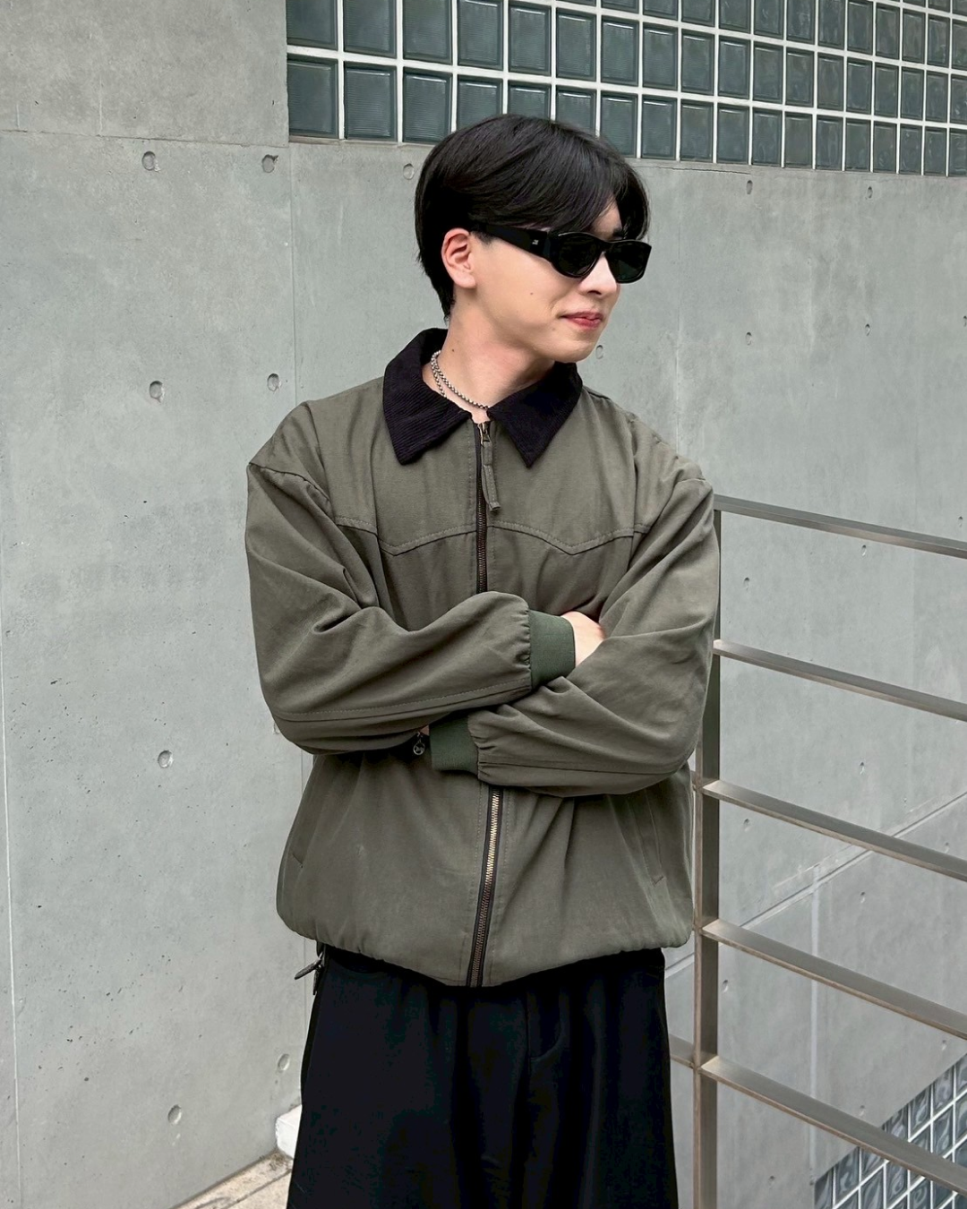 【即納】バイカラーワークジャケット AS0264