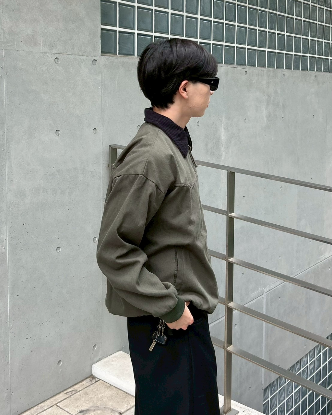 【即納】バイカラーワークジャケット AS0264