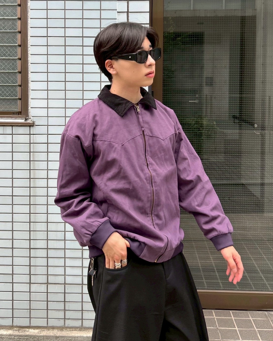 【即納】バイカラーワークジャケット AS0264