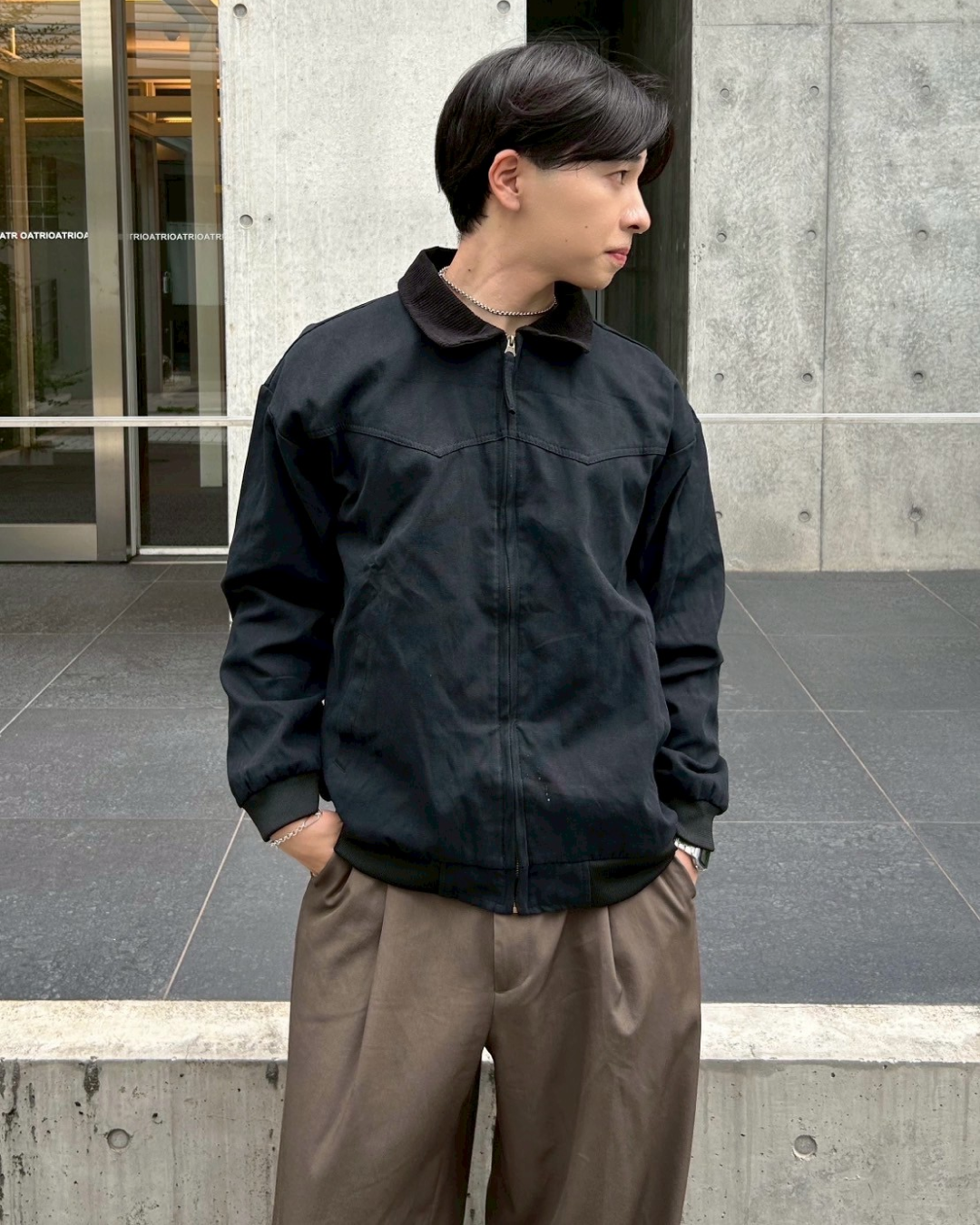 【即納】バイカラーワークジャケット AS0264