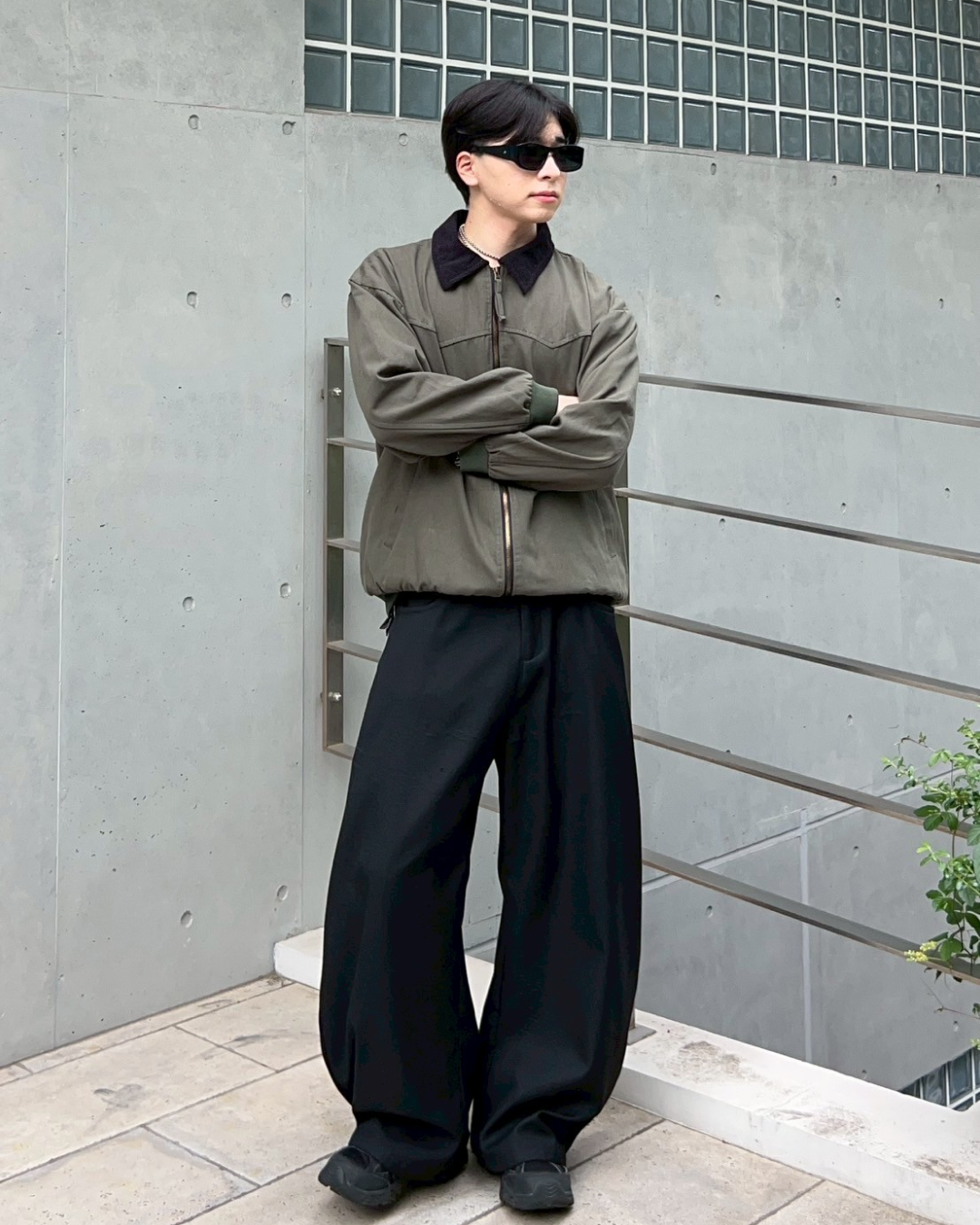 【即納】バイカラーワークジャケット AS0264