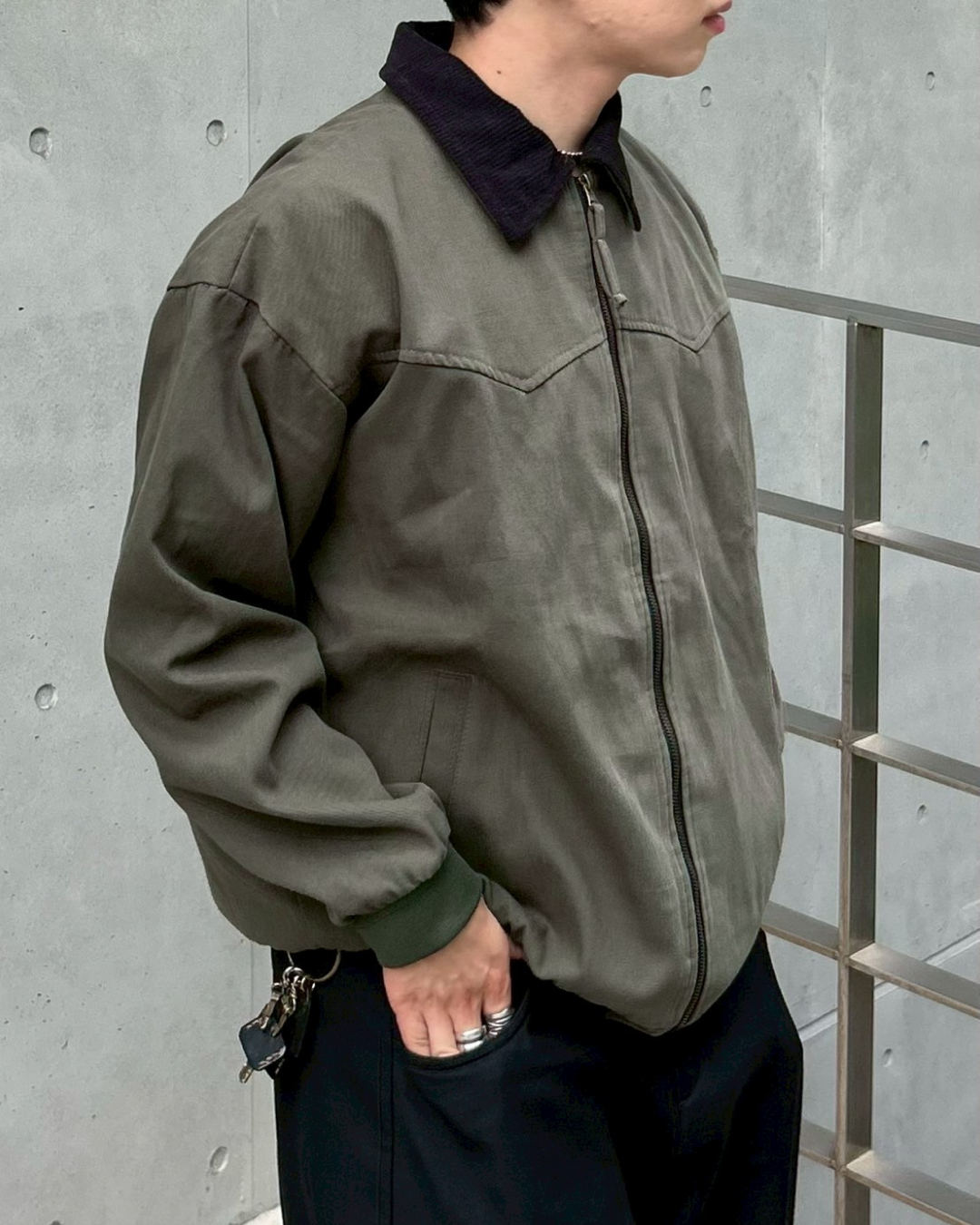 【即納】バイカラーワークジャケット AS0264