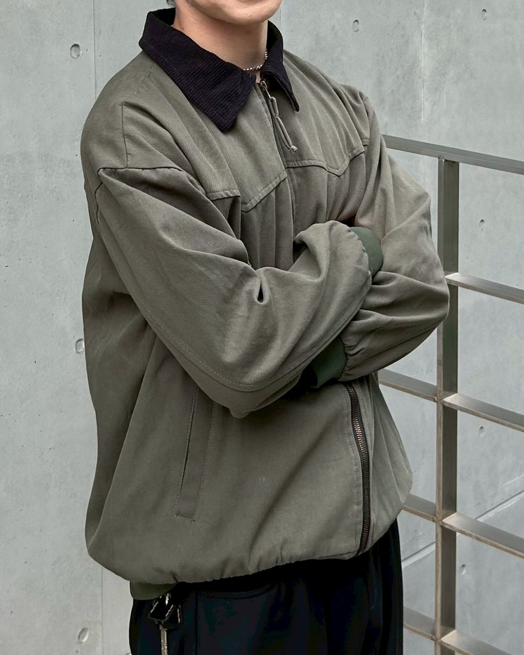 【即納】バイカラーワークジャケット AS0264