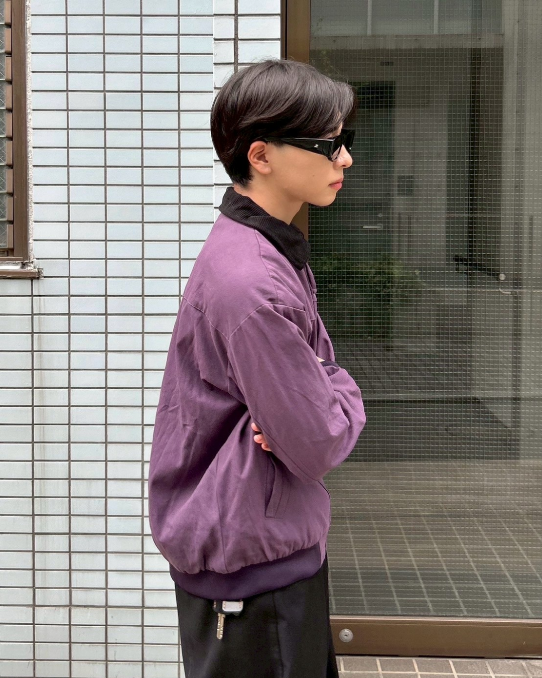 【即納】バイカラーワークジャケット AS0264