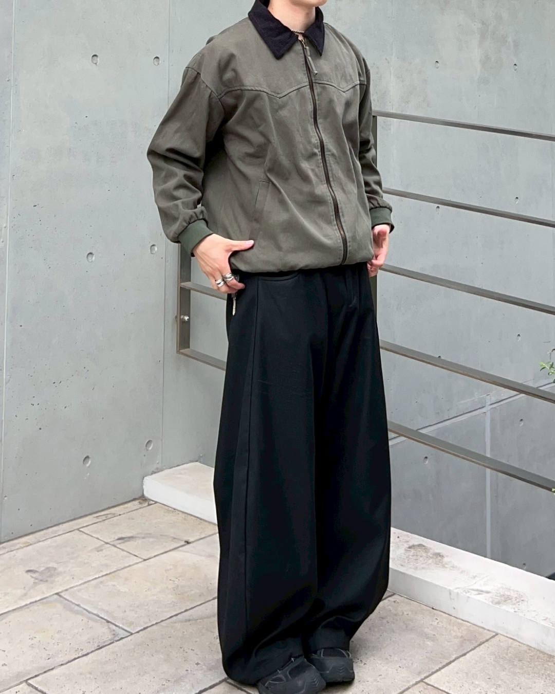 【即納】バイカラーワークジャケット AS0264