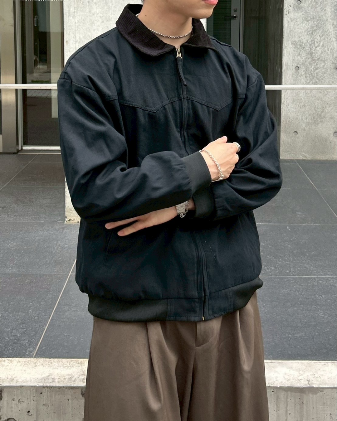 【即納】バイカラーワークジャケット AS0264