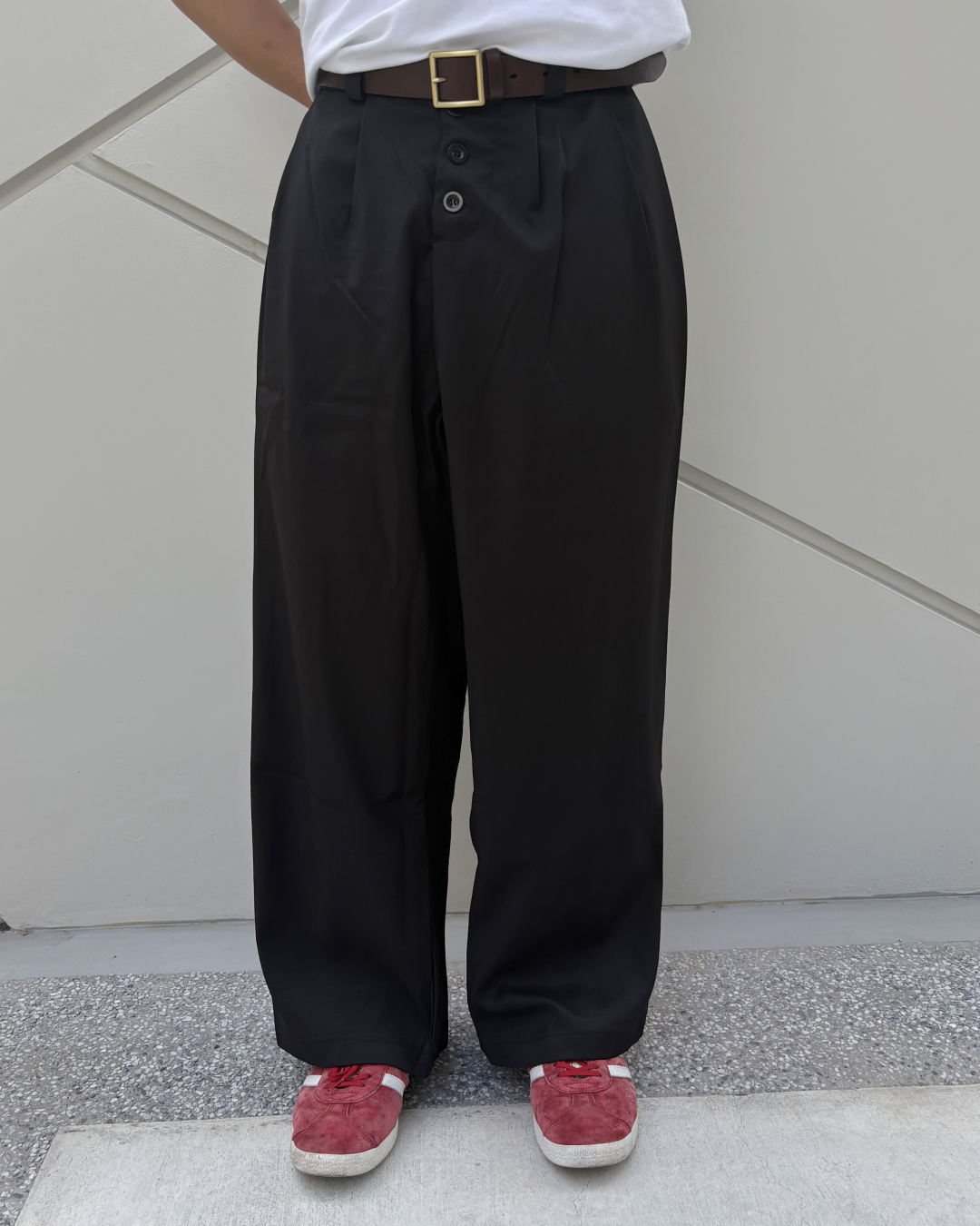 ツータックボタンフライスラックス YO1001