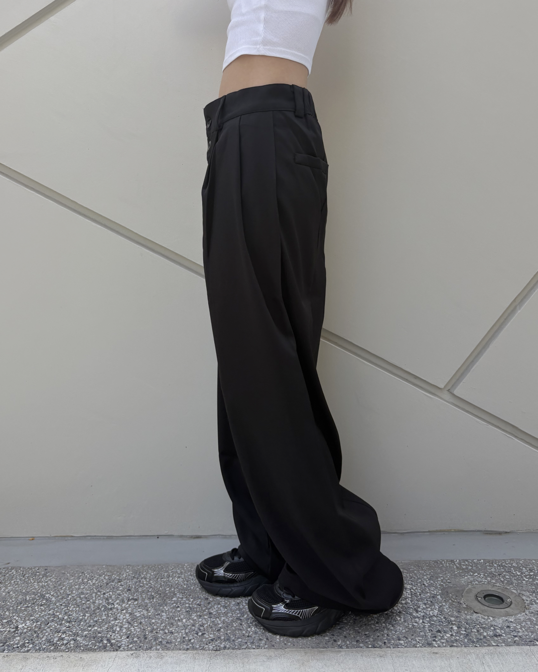 ツータックボタンフライスラックス YO1001