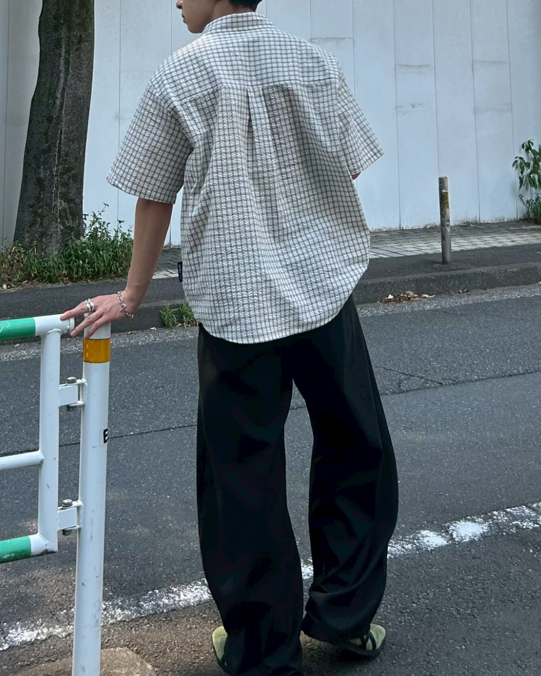 モノトーンチェックシャツ AS0282