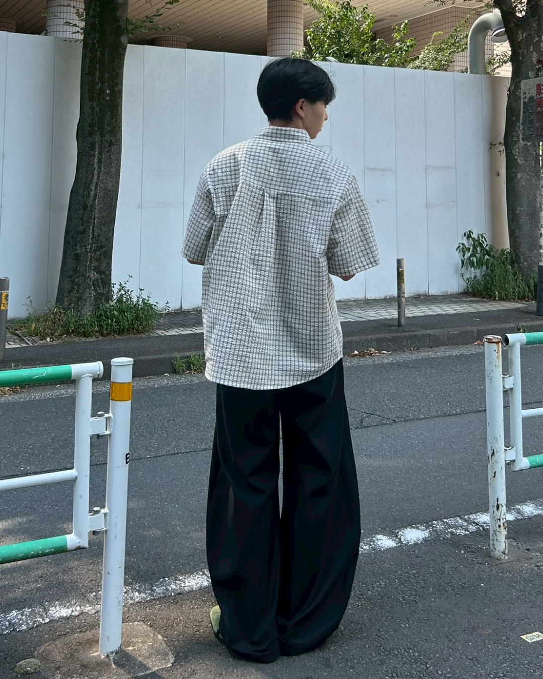 モノトーンチェックシャツ AS0282