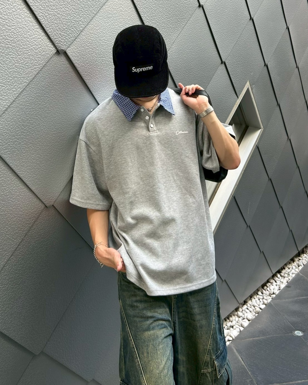 バイカラーポロシャツ AS0283