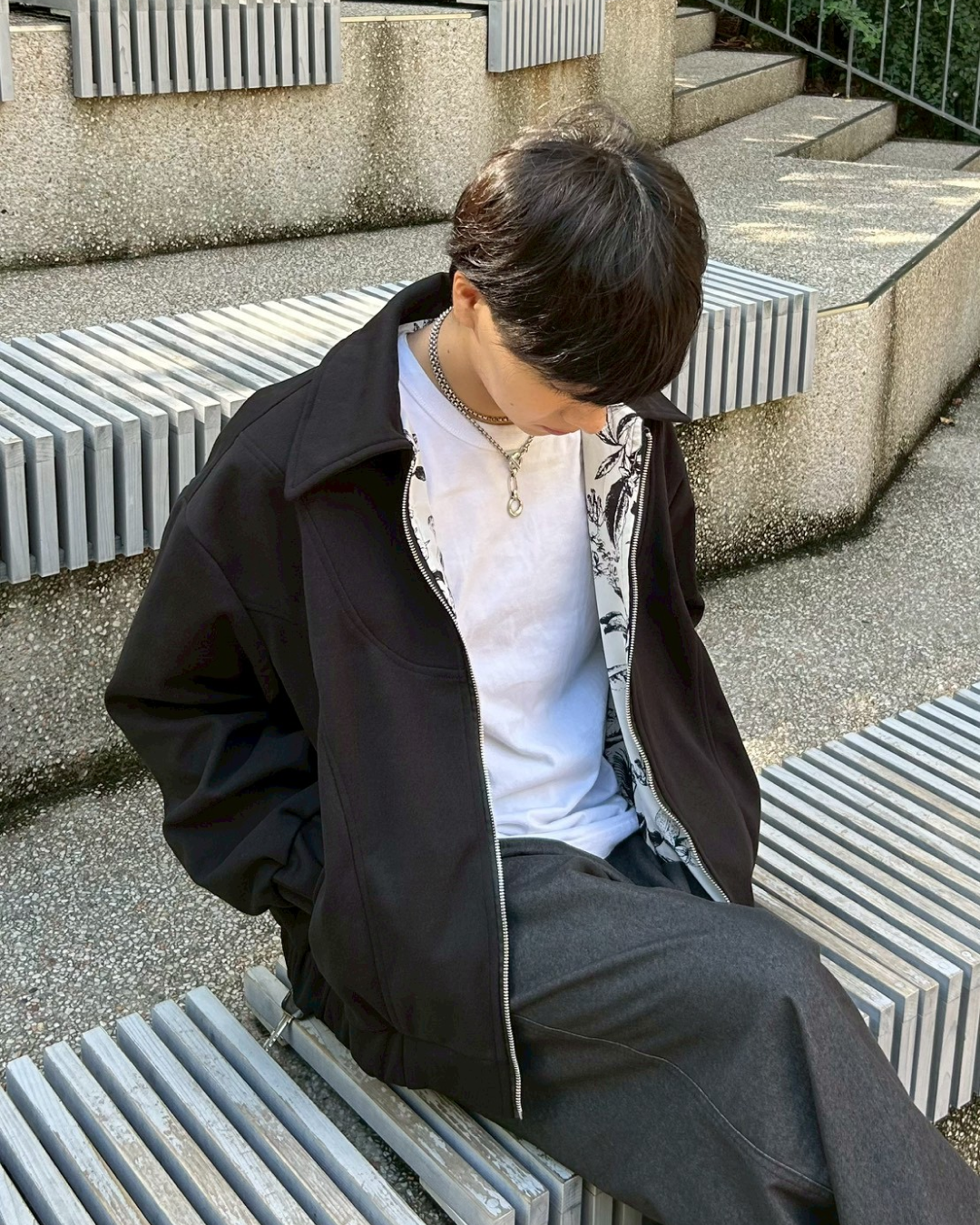 ウールブレンドブルゾン AS0310