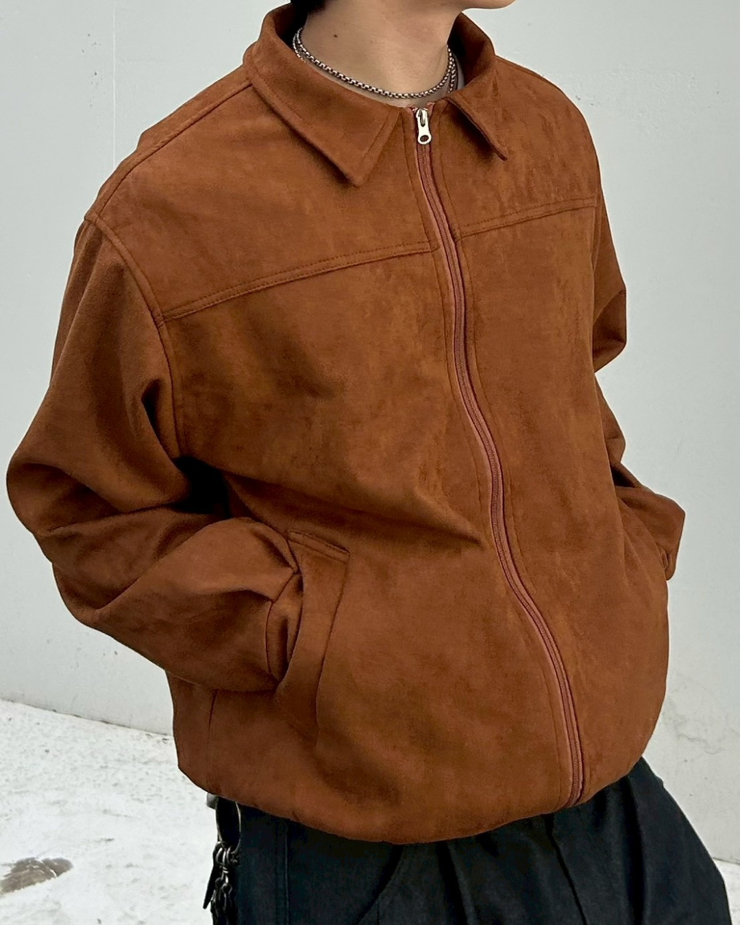 スウェードショートジャケット AS0311