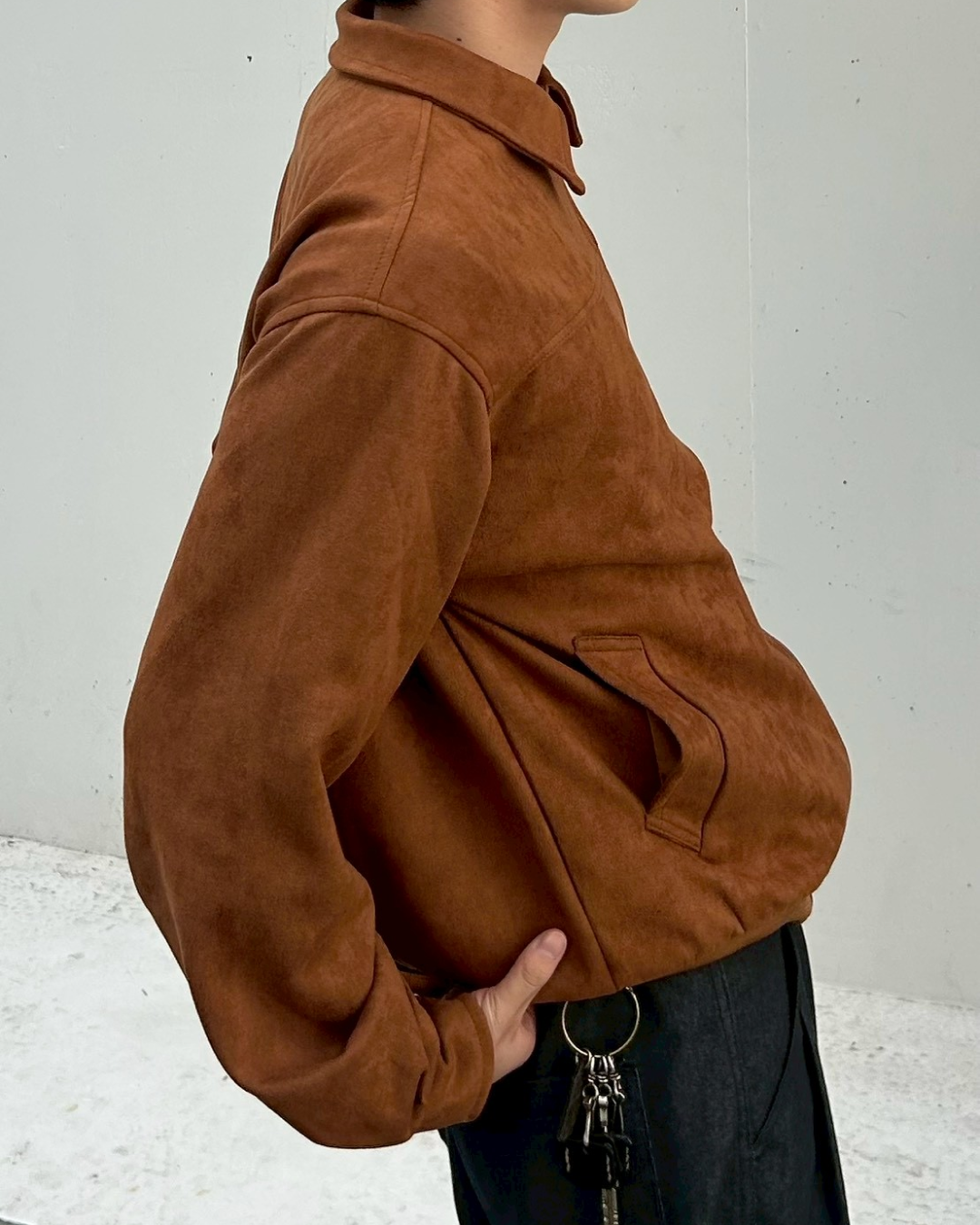 スウェードショートジャケット AS0311