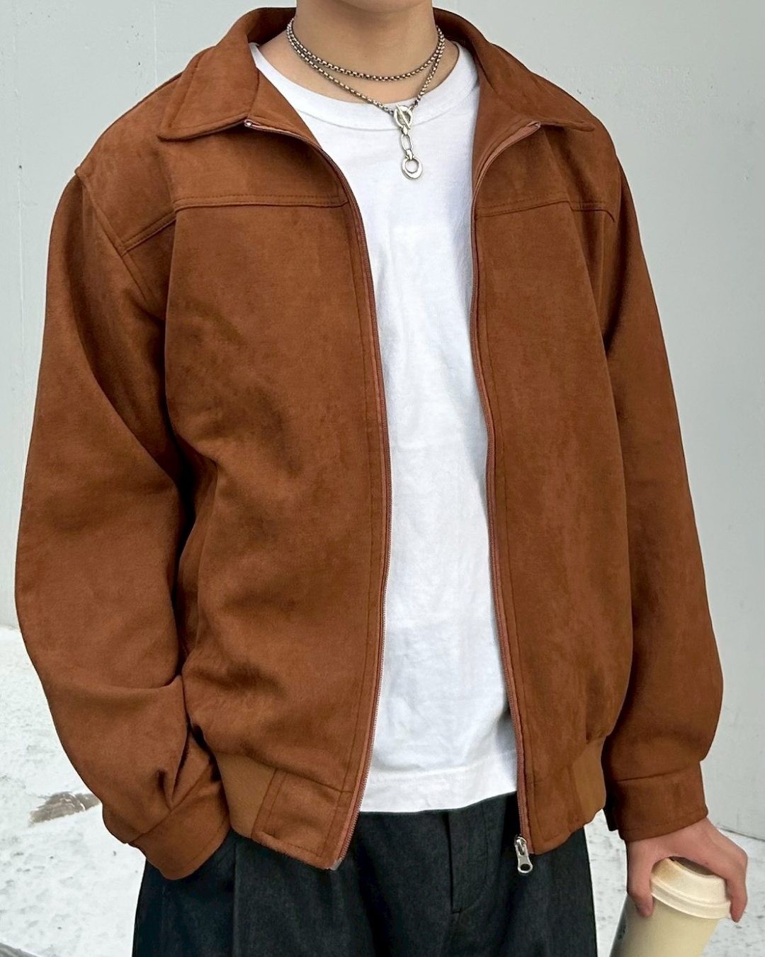 スウェードショートジャケット AS0311