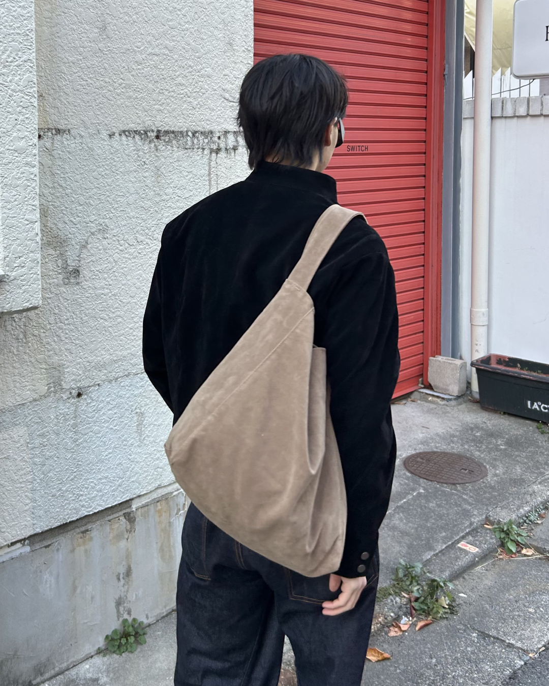 スエードショルダーバッグ AS0334