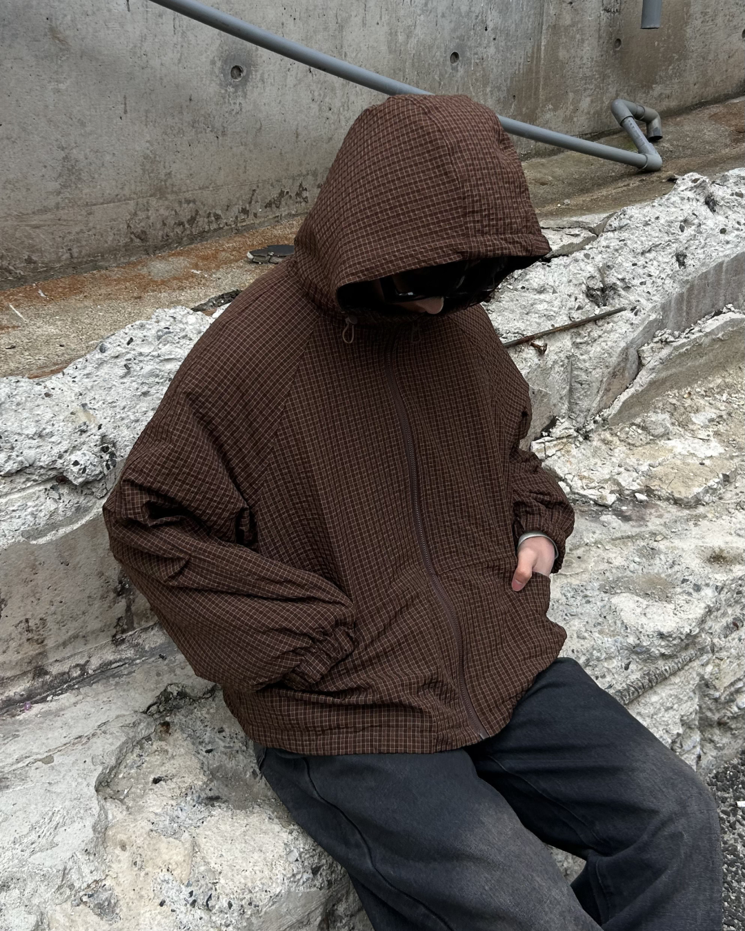 ショートパフマウンテンパーカーAS0348