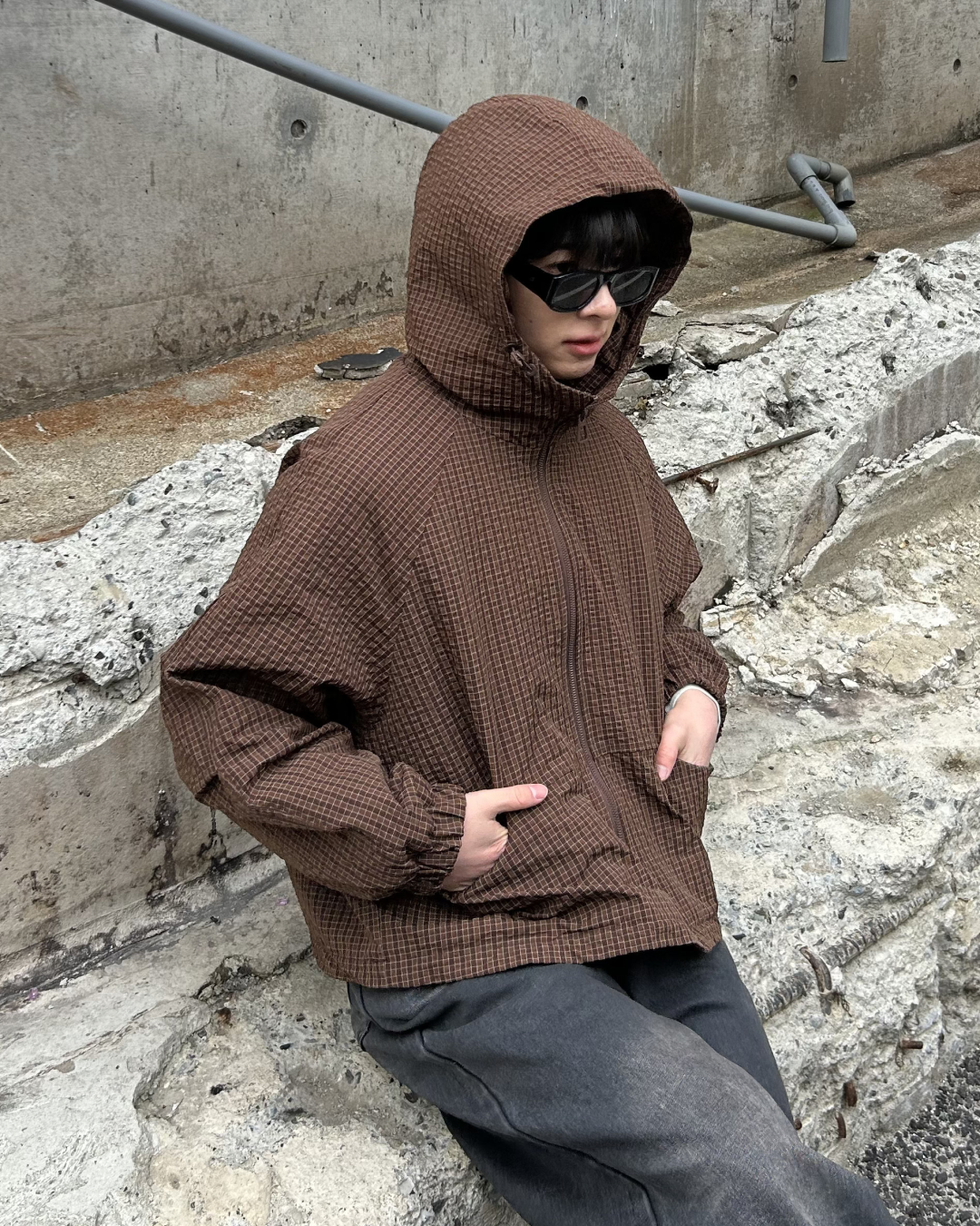 ショートパフマウンテンパーカーAS0348