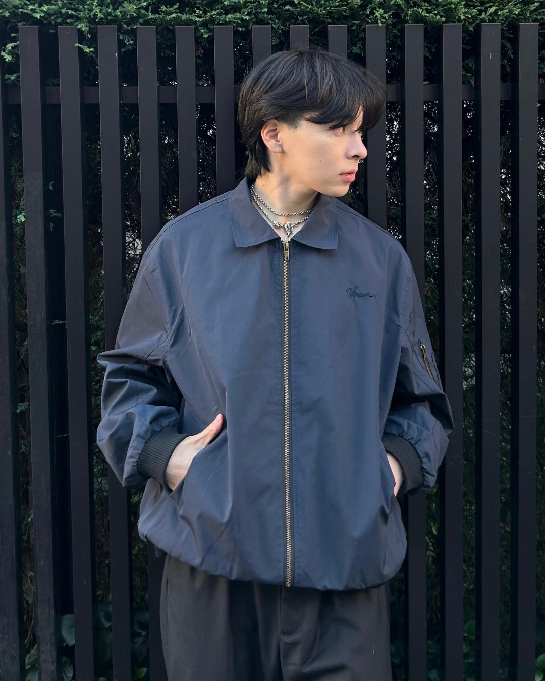 ボックスシルエットナイロンブルゾン AS0351