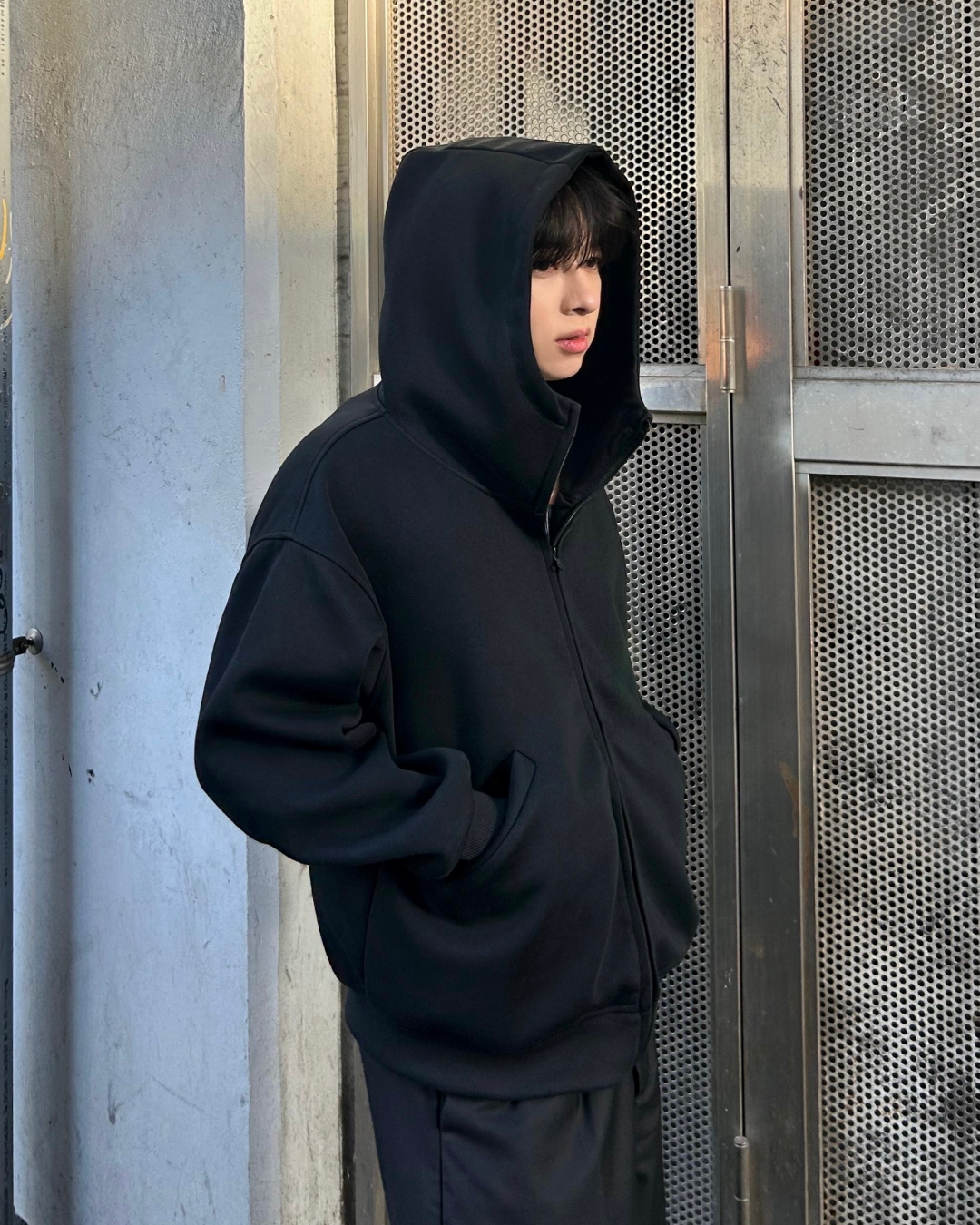 スタンドネックショートパーカー AS0353