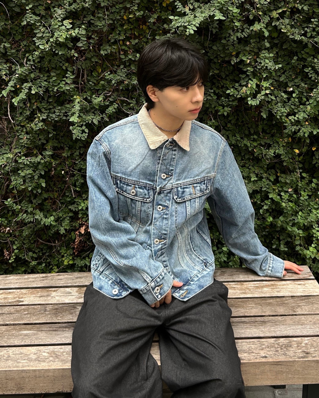 【即納】バッジデザイン デニムジャケット AS5006