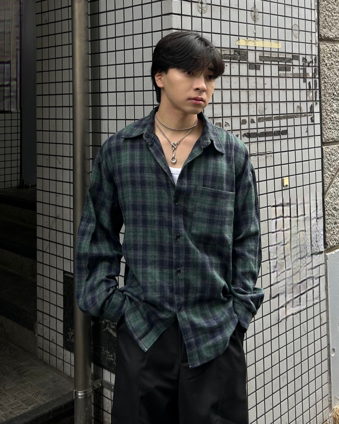 ヴィンテージチェックシャツ AS5007