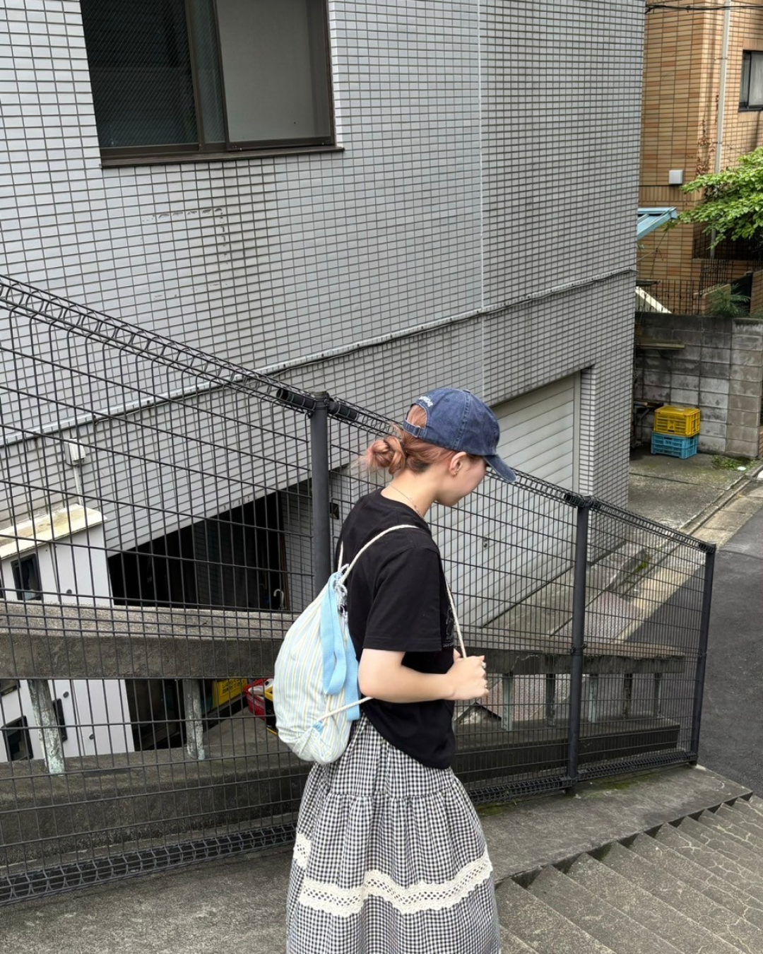 ストライプナップサック AW0004
