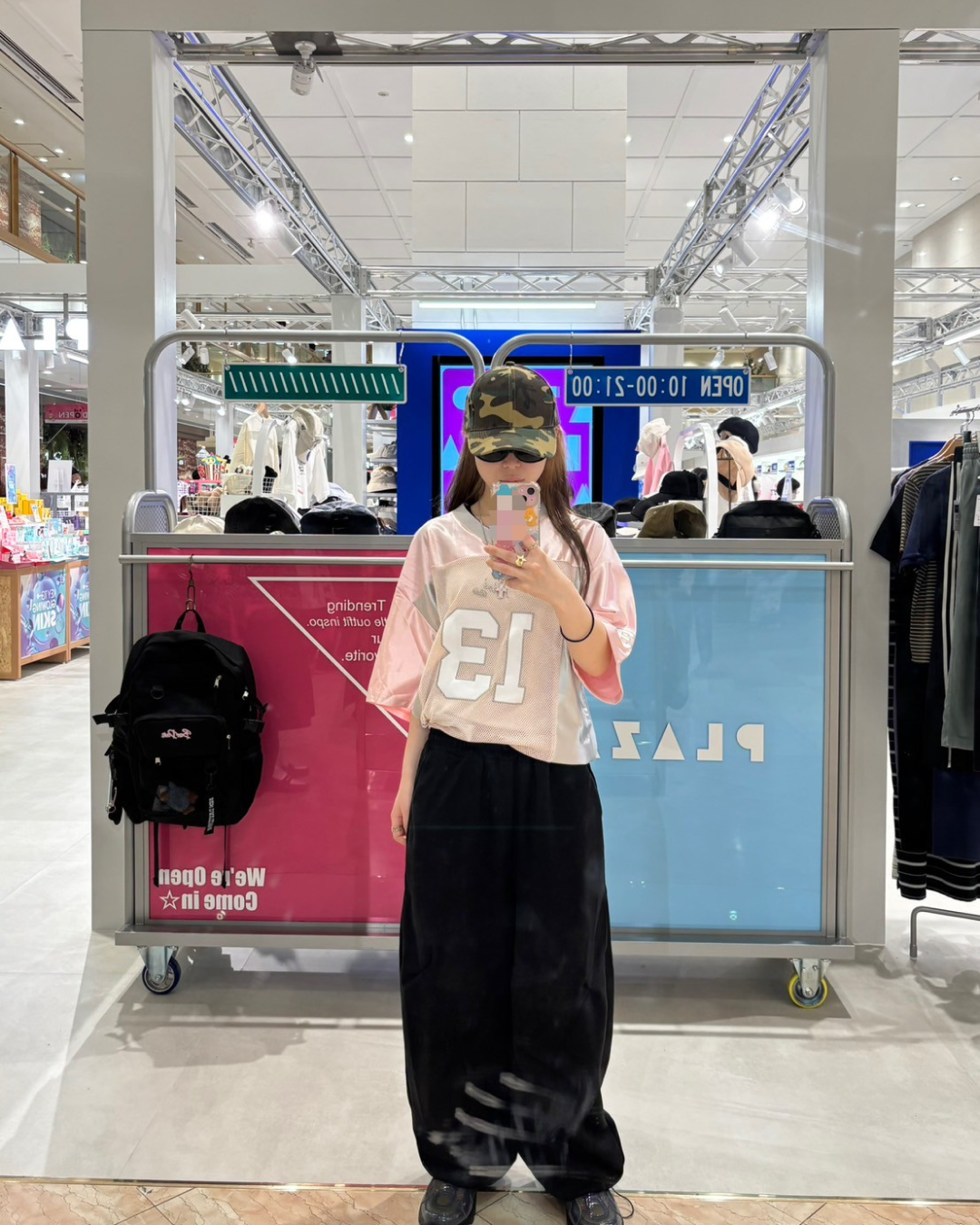 ヒップロゴスウェットパンツ AW1068