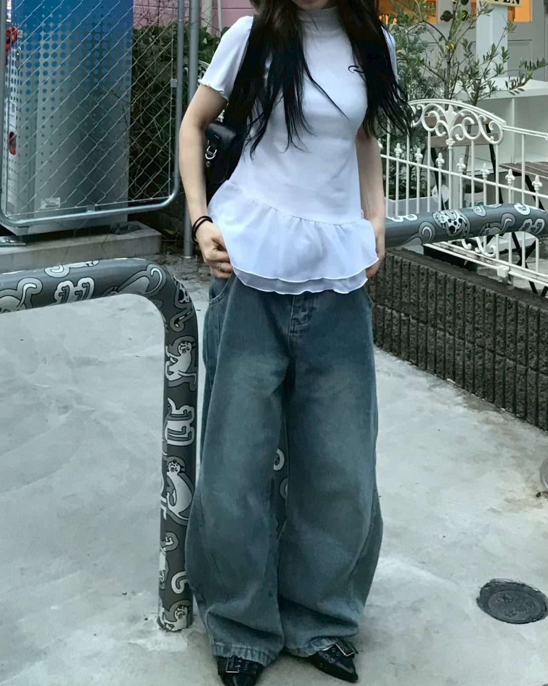 レトロウォッシュワイドデニムパンツ
AW1096