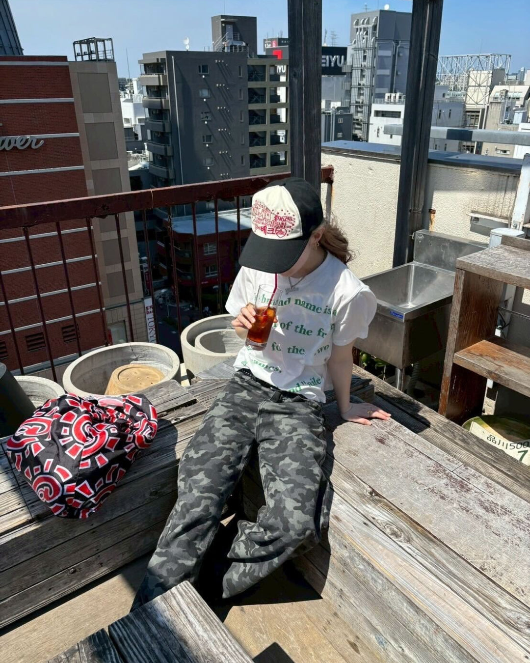 迷彩ルーズジーンズ AW1108