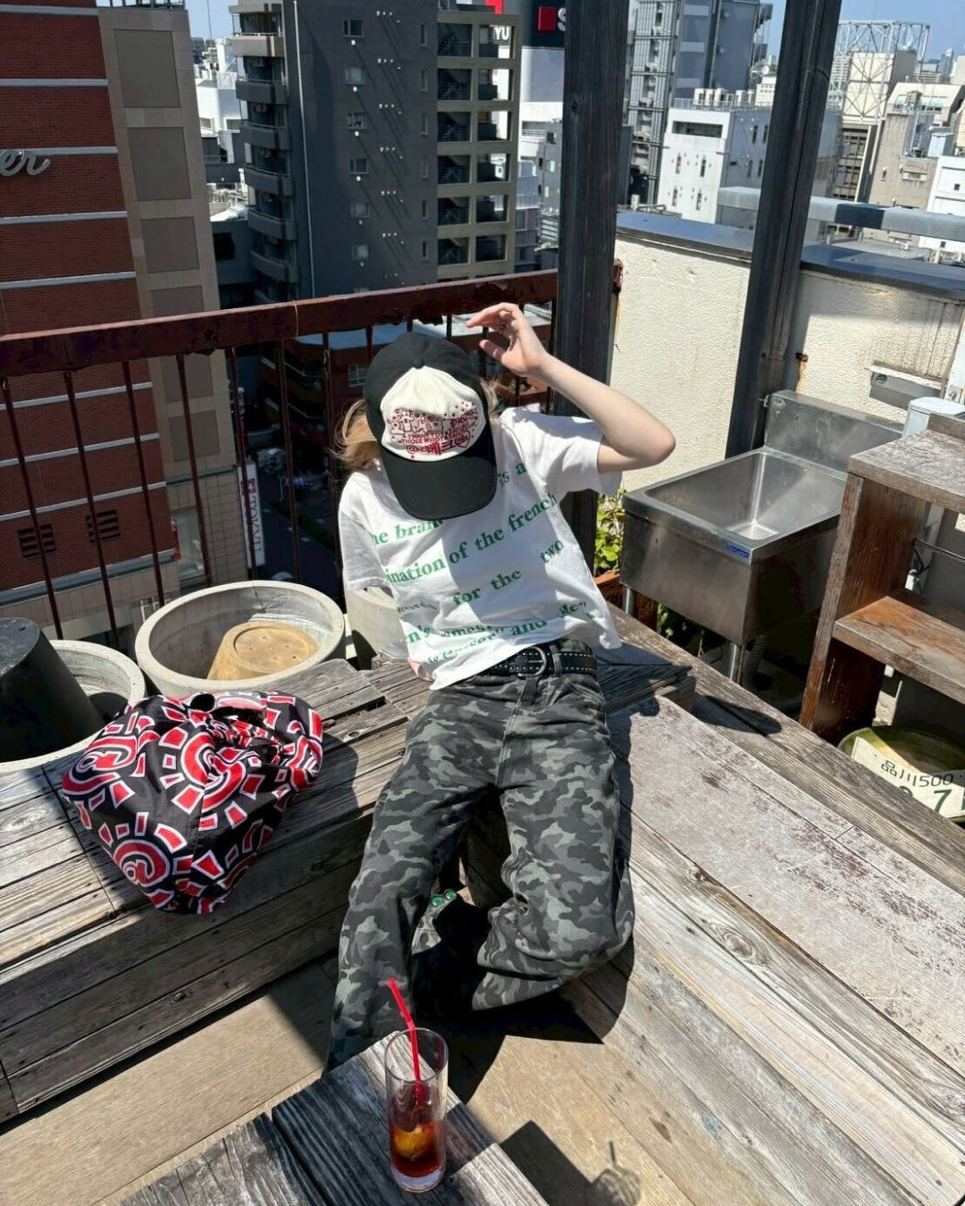 迷彩ルーズジーンズ AW1108