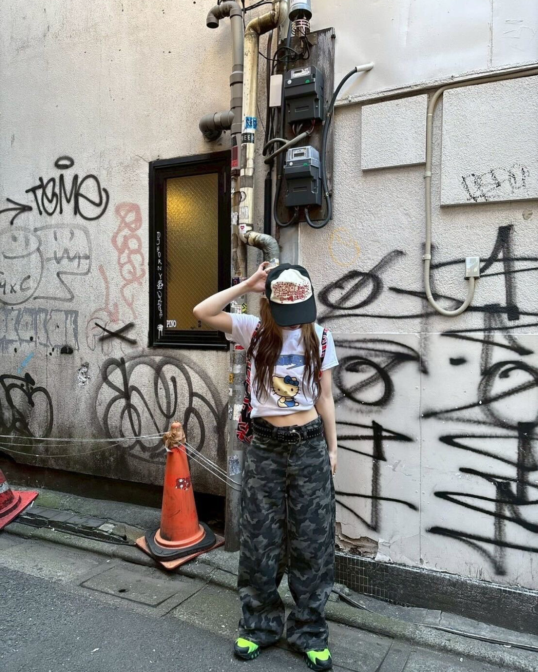 迷彩ルーズジーンズ AW1108