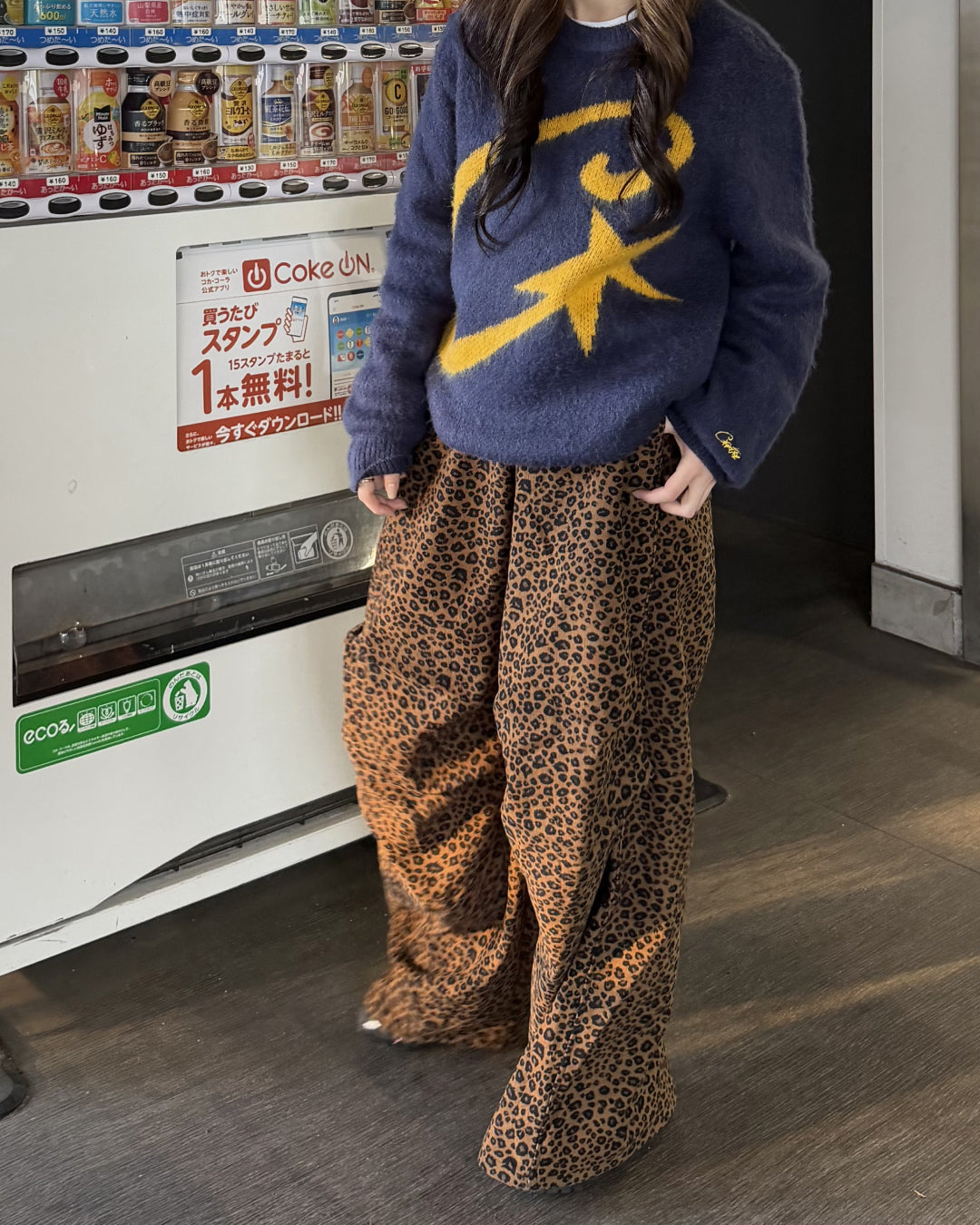 レオパード柄ワイドパンツ
AW1200