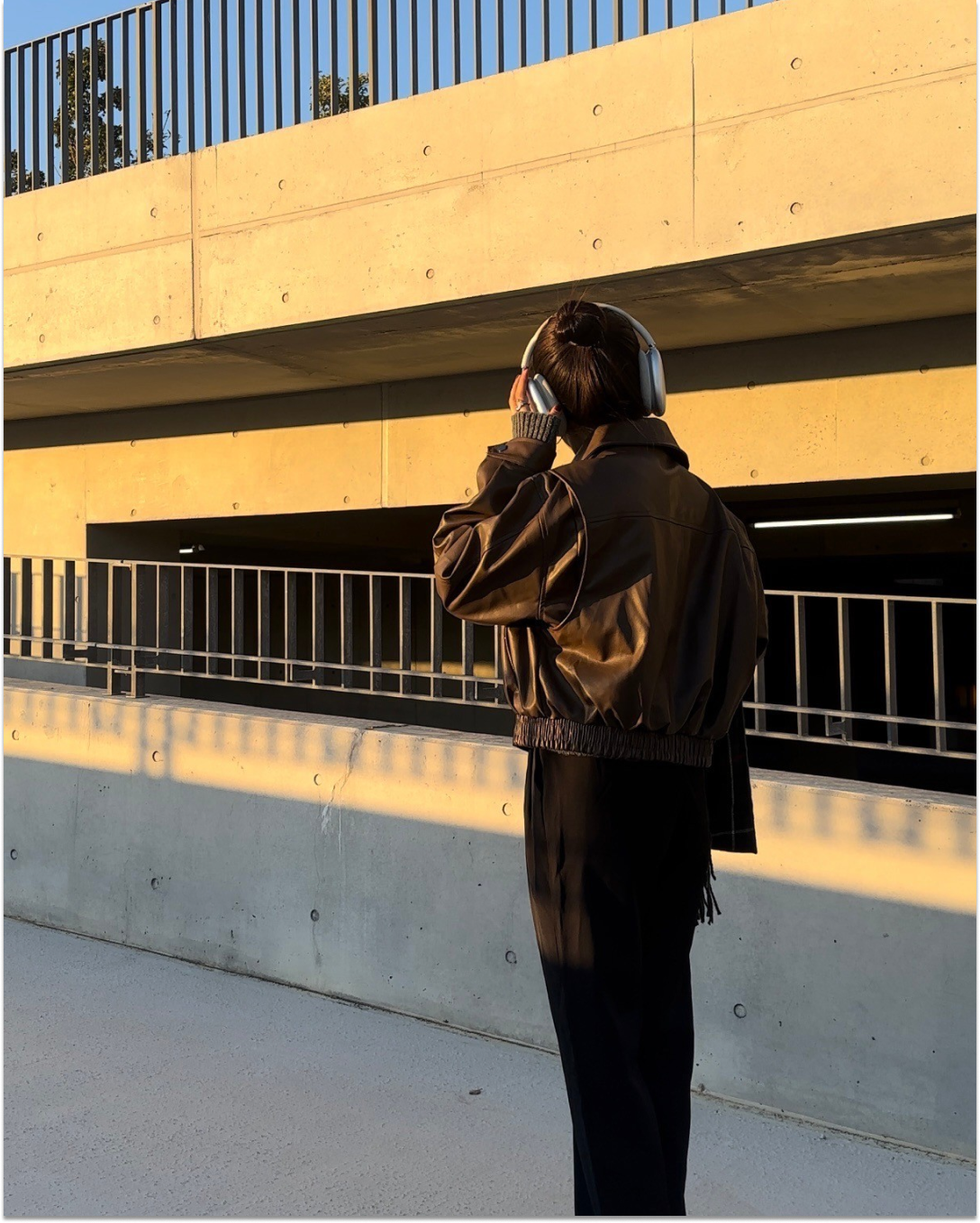 ブラウンショートレザージャケット AY0106