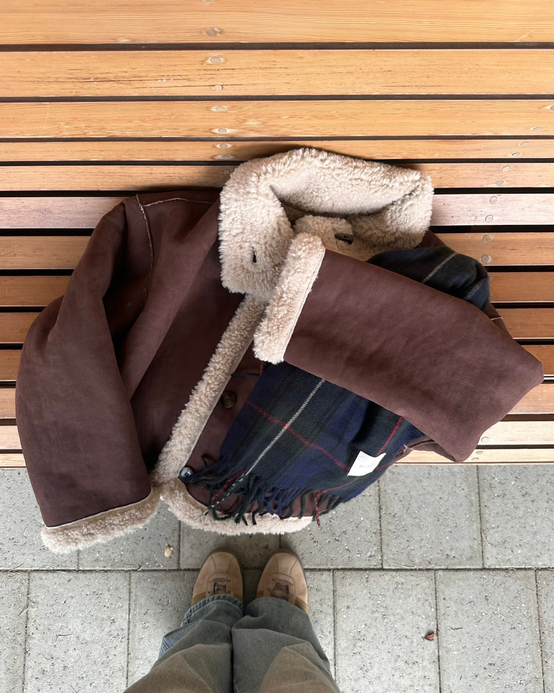 【即納】リバーシブルムートンジャケット AY0136