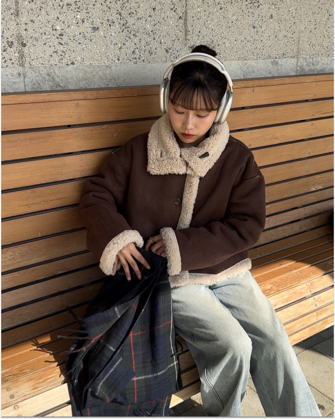 【即納】リバーシブルムートンジャケット AY0136