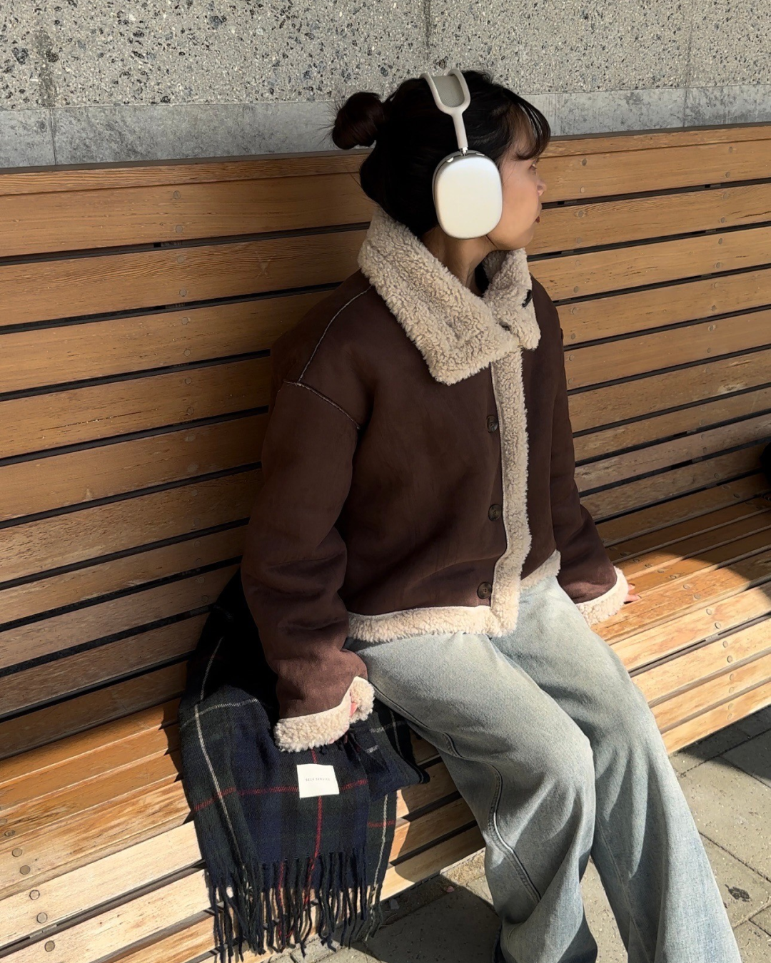 【即納】リバーシブルムートンジャケット AY0136