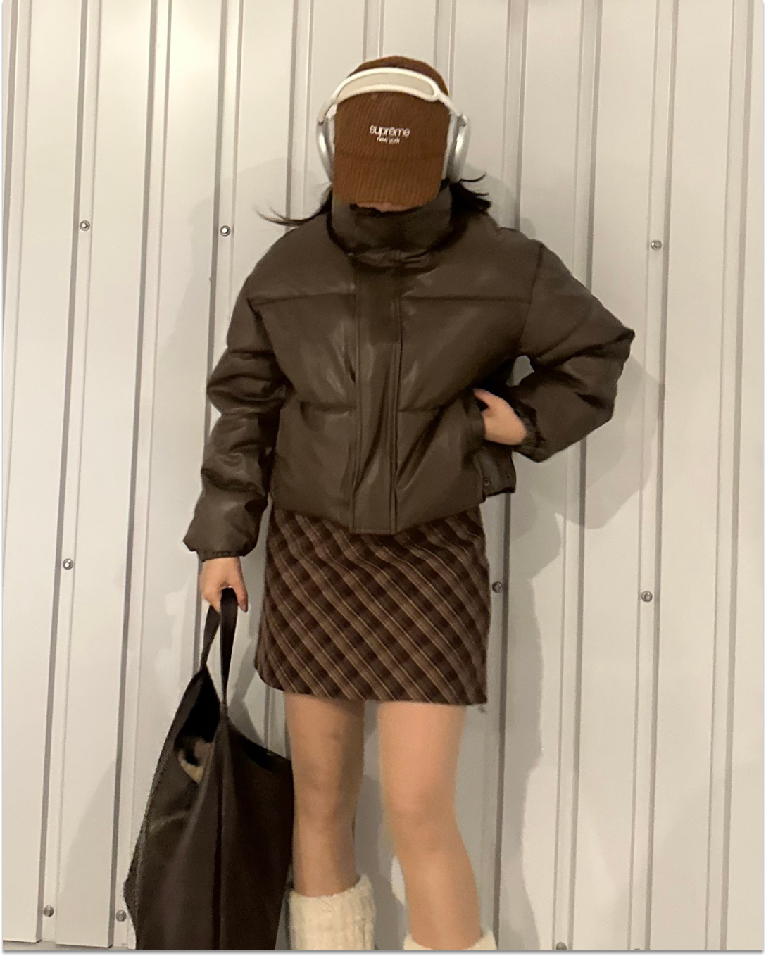 チェック柄ショートスカート AY0193