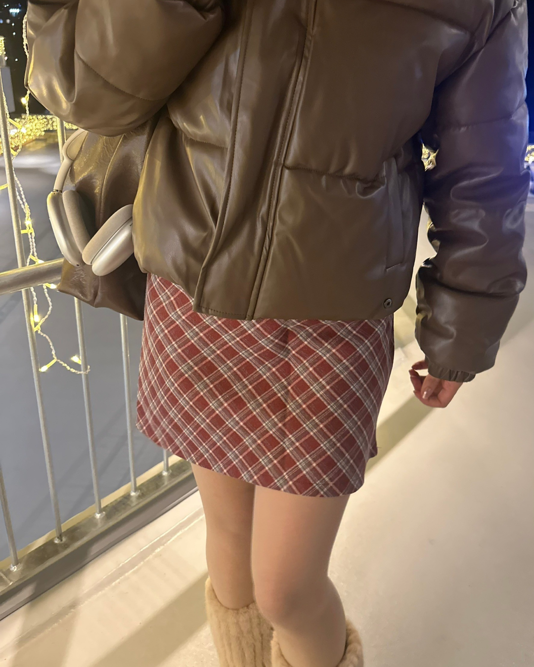 チェック柄ショートスカート AY0193