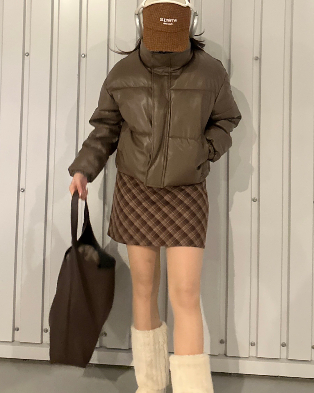 チェック柄ショートスカート AY0193
