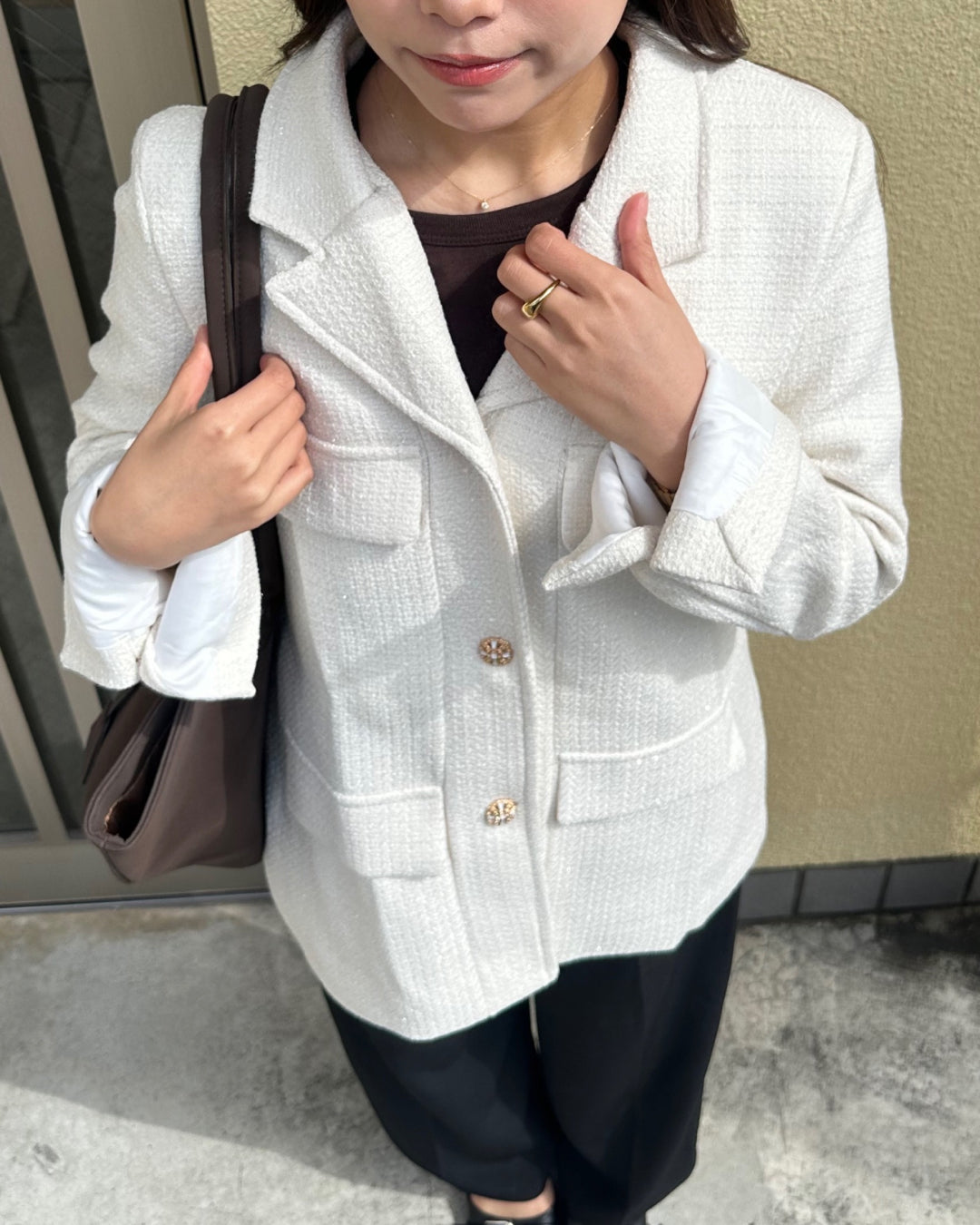 マルチポケットツイードジャケット AY1140