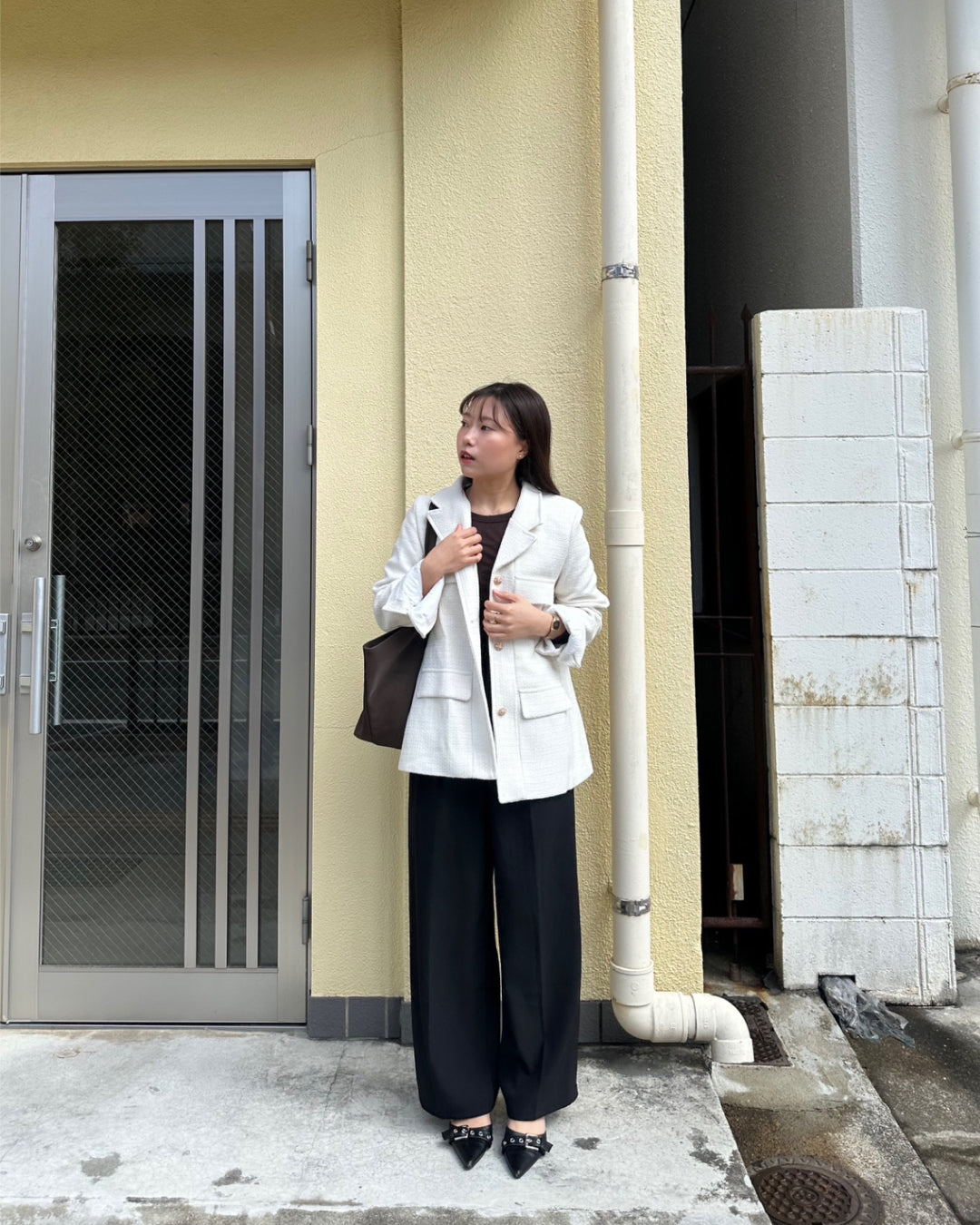 マルチポケットツイードジャケット AY1140