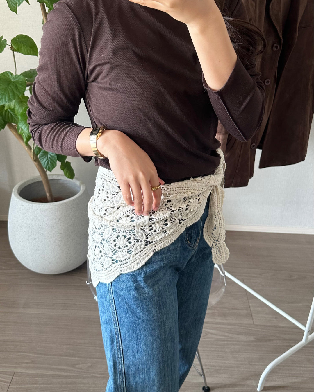 レトロレーススカーフ AY1142