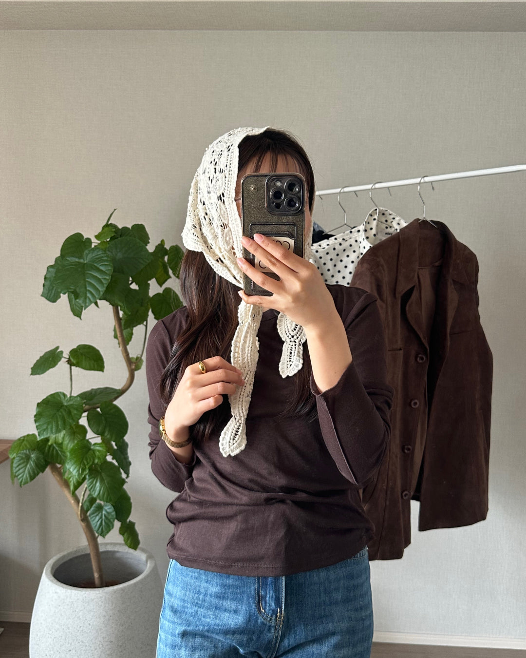 レトロレーススカーフ AY1142